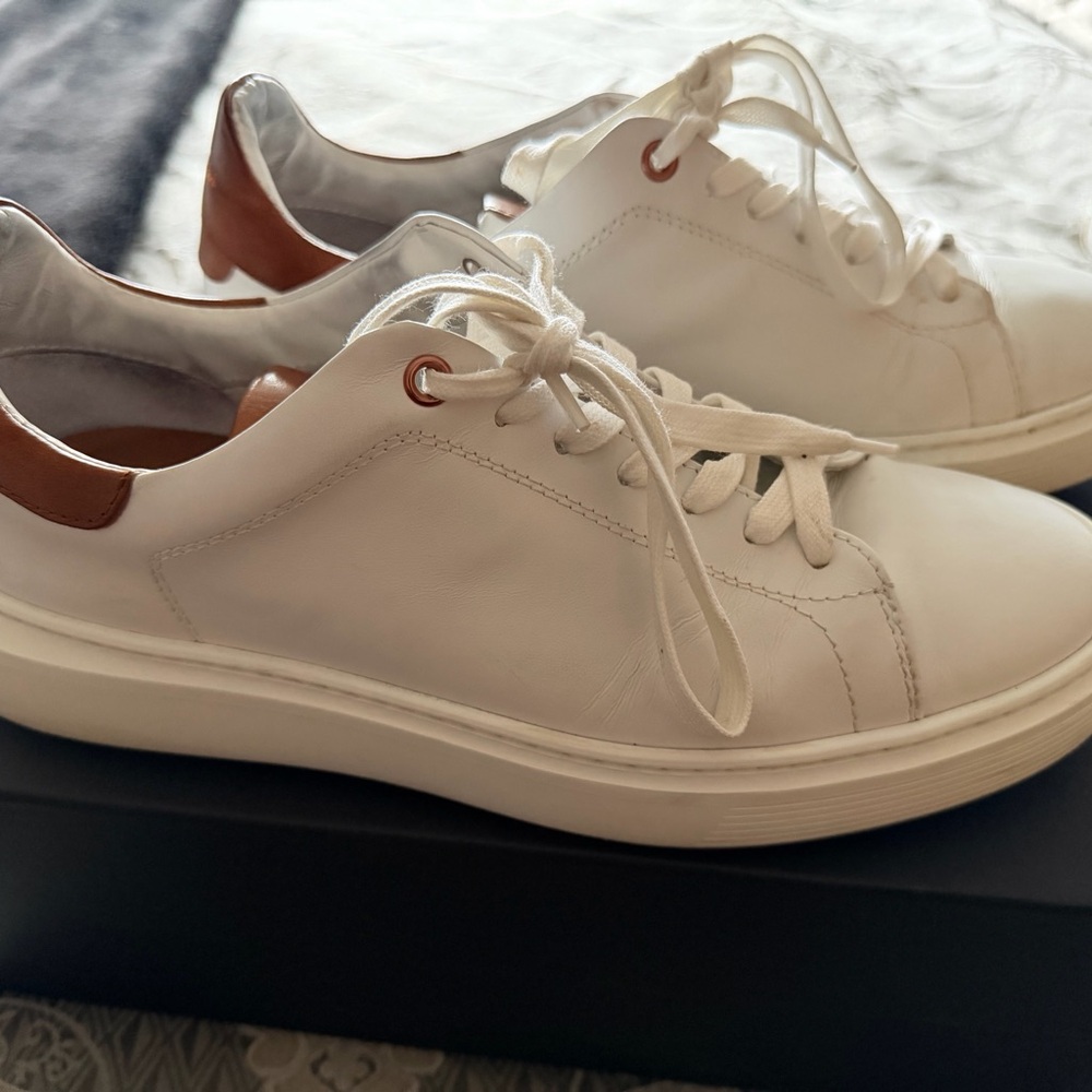 Good Man Brand White and Dark Vachetta Sneakers